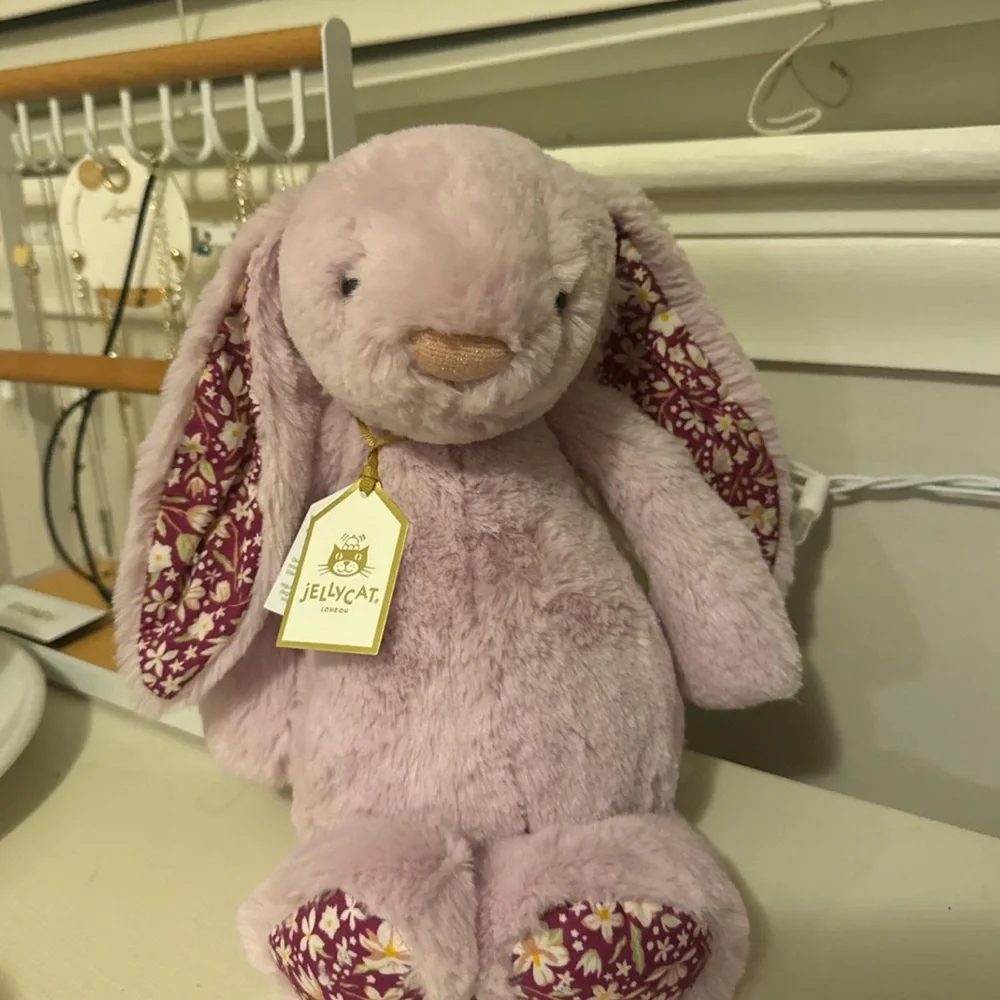 NWT Authentic Jellycat Thistlepop Blossom Luxe Bunny - Picture 5 of 5